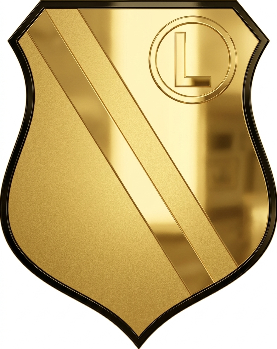 Sport Crest – 3D Artistic Interpretation in 24K Gold